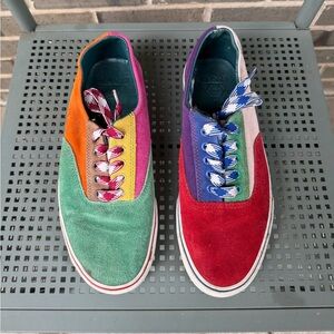 UNIF Color Block Suede Sneakers